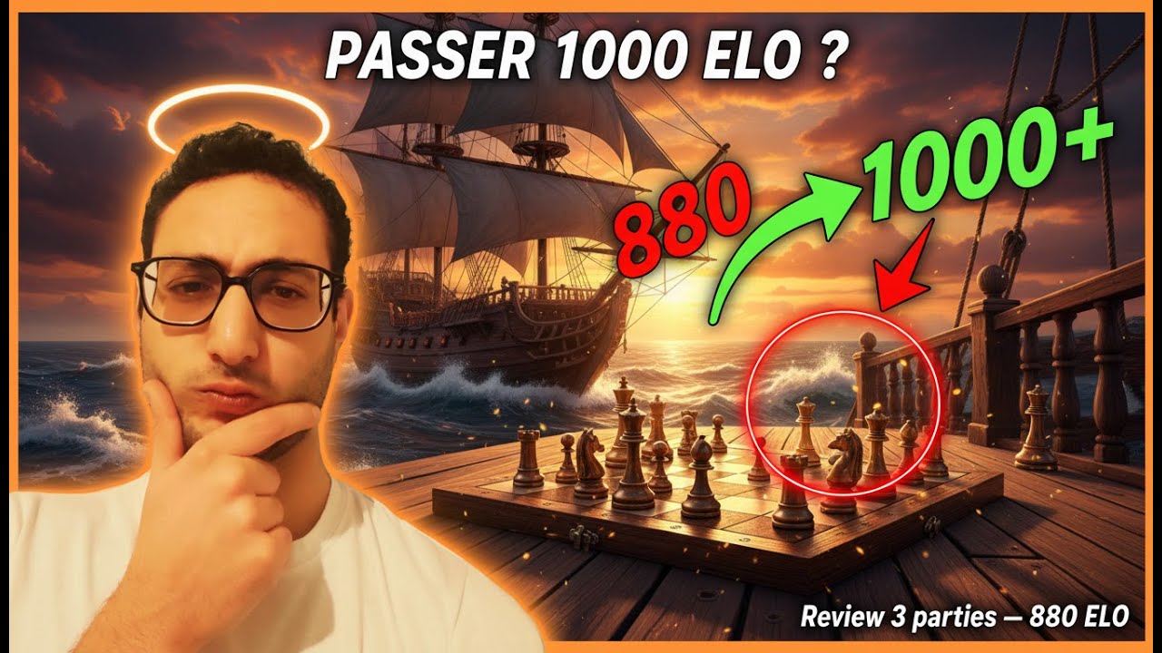 Comment Passer de 880 à 1000 ELO ? Analyse Complète de 3 Parties d'un abonné !
