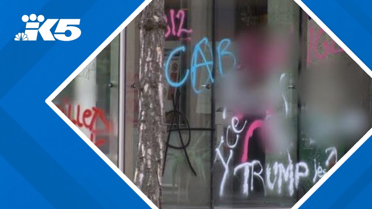 City officials condemn vandalism from anti-ICE protest