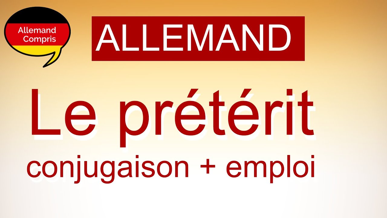 🇩🇪  Le prétérit en allemand | #apprendreallemand