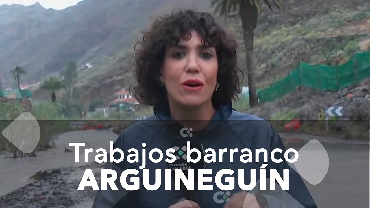 Continúan los trabajos en el barranco de Arguineguín