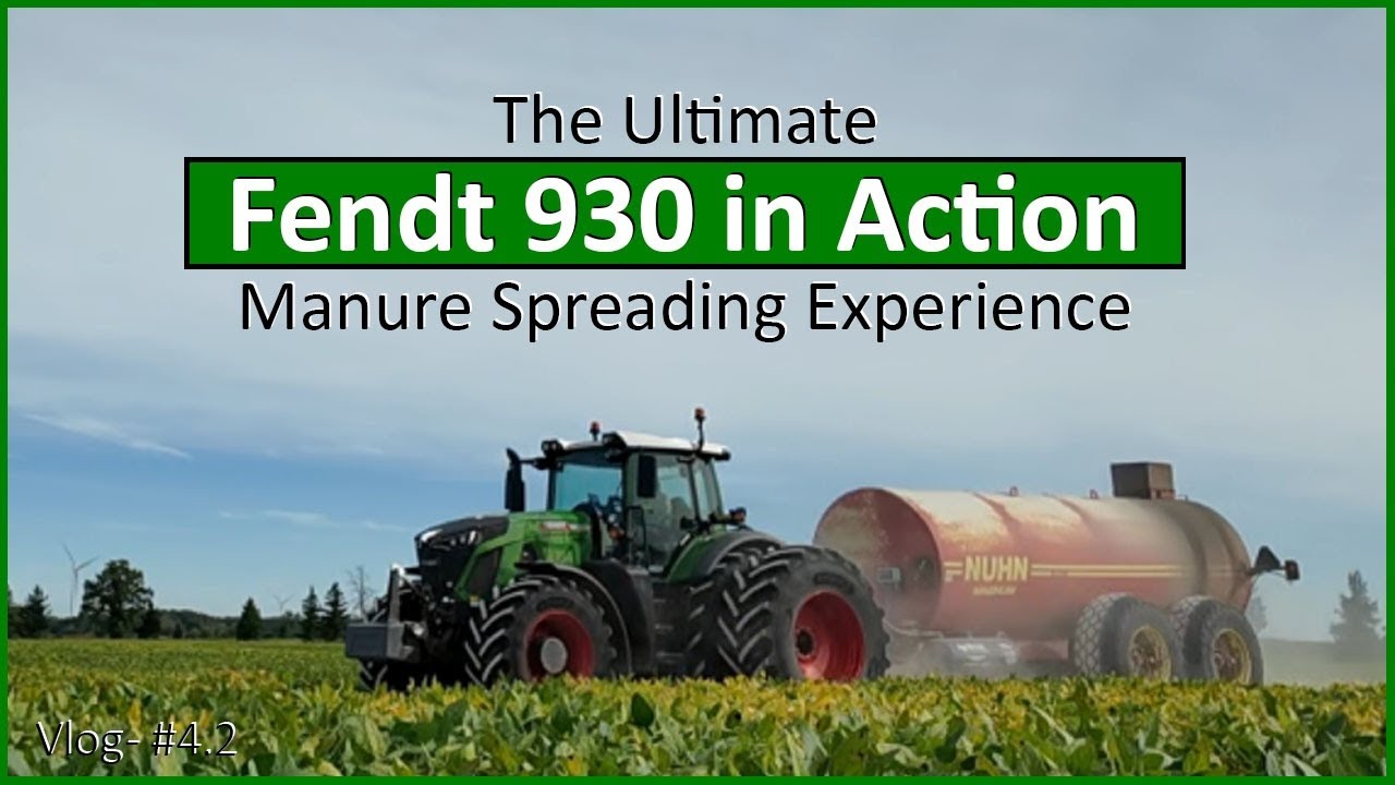 Fendt 930 in Action: The Ultimate Manure Spreading Experience