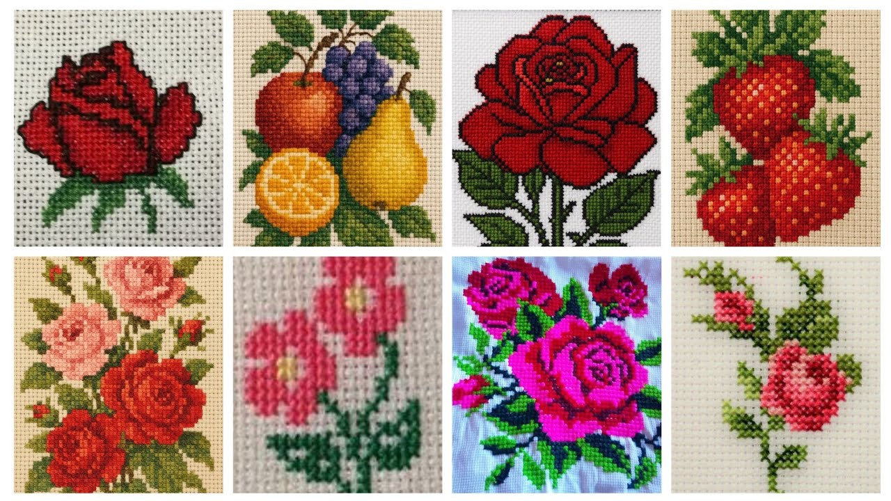 #1stunning & elegant cross stitch pattern/charsuti embroidery designs ideas/hand embroidery