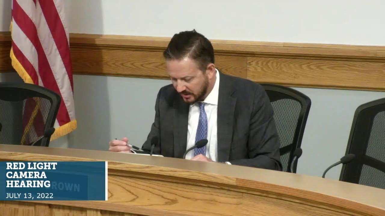 Red Light Camera Hearing - July 13, 2022