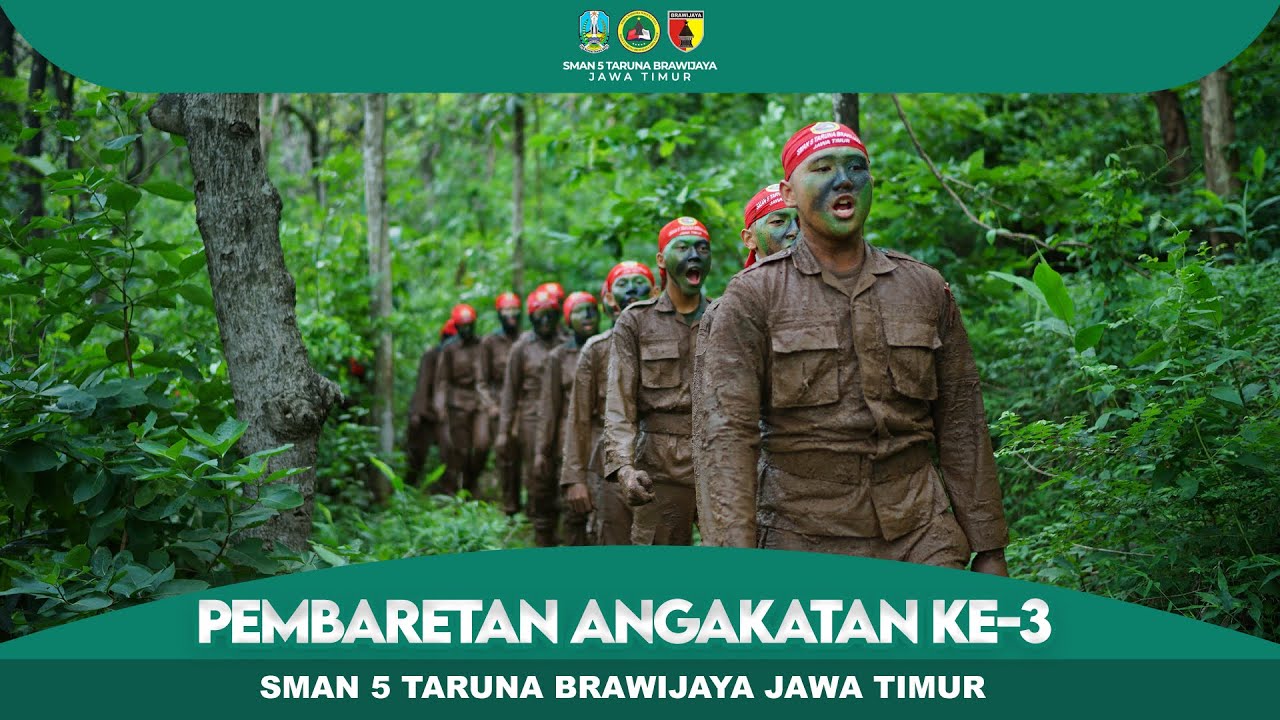 UPACARA PEMBARETAN ANGKATAN KE 3 - SMAN 5 TARUNA BRAWIJAYA JAWA TIMUR