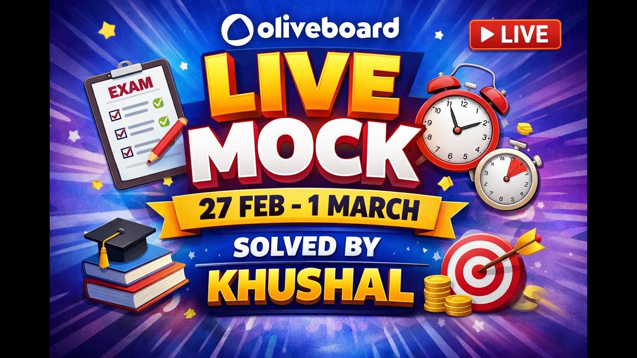 Oliveboard Live Mock | 27 feb-1 March | First Attempt SSC cracker now helping you| #ssc #ssccgl2025