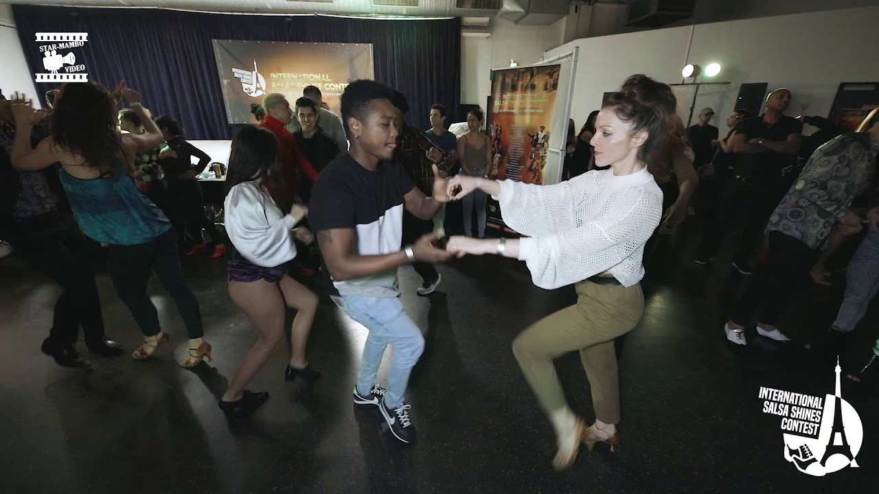 Falco B  Salsa & Marie Cazorla - social dancing @ International Salsa Shines Contest Paris