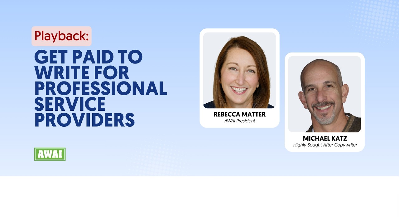 Get Paid to Write for Professional Service Providers
