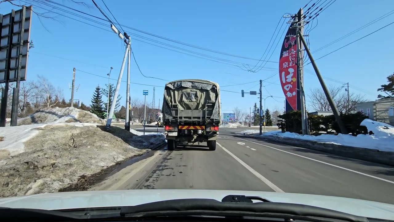 【車載動画】２０２６年２月　北海道恵庭市〜イオン千歳店