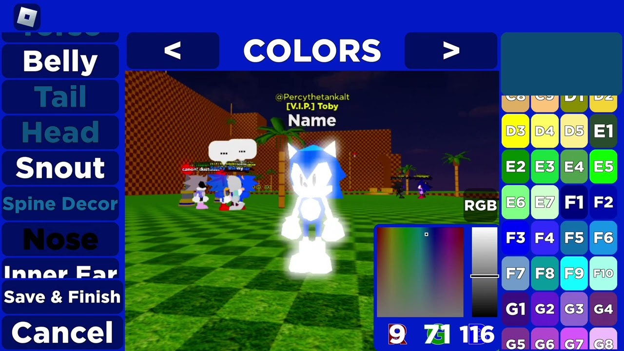 How To Make Classic Sonic In PolySonic RP (Reuploaded)