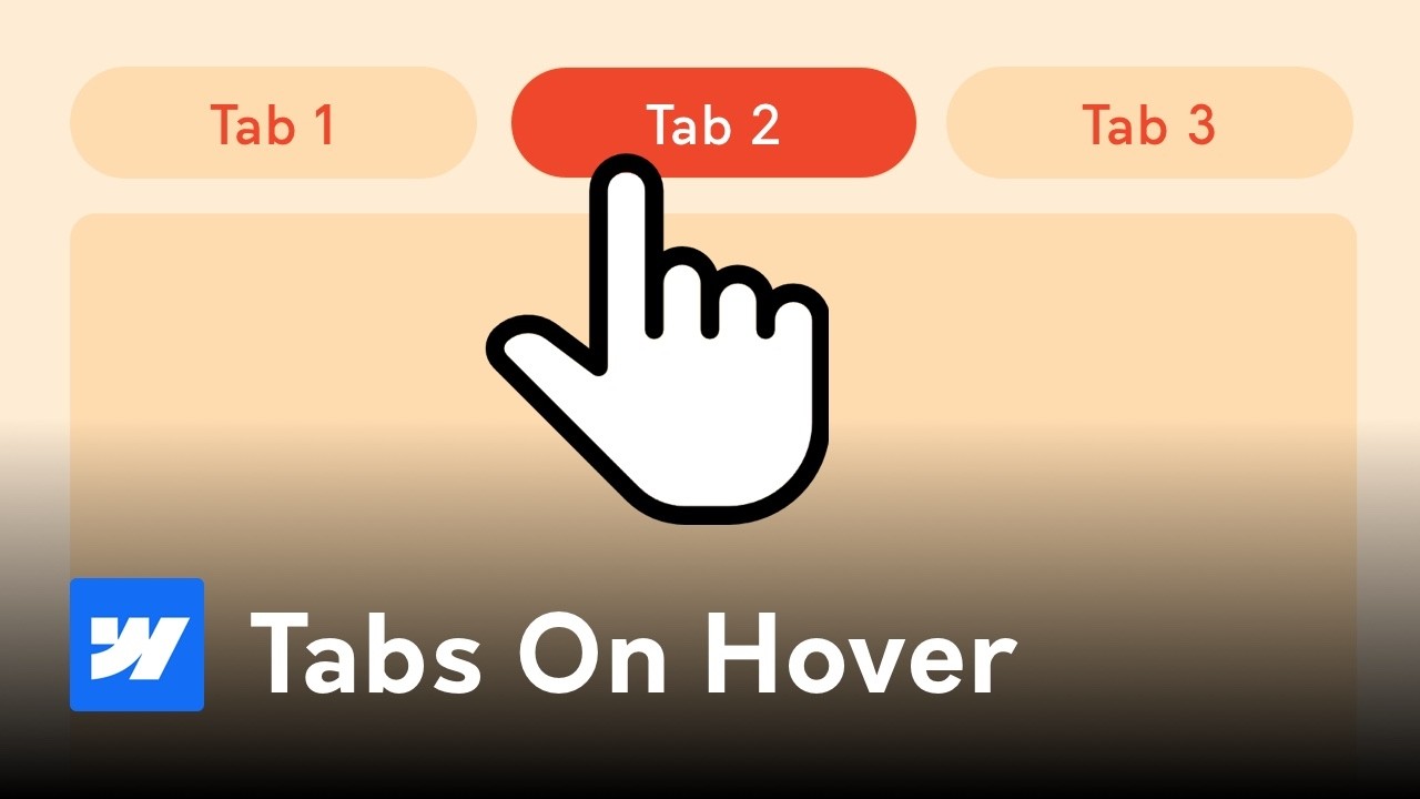 How to Make Cool Hover Tabs in Webflow Fast!