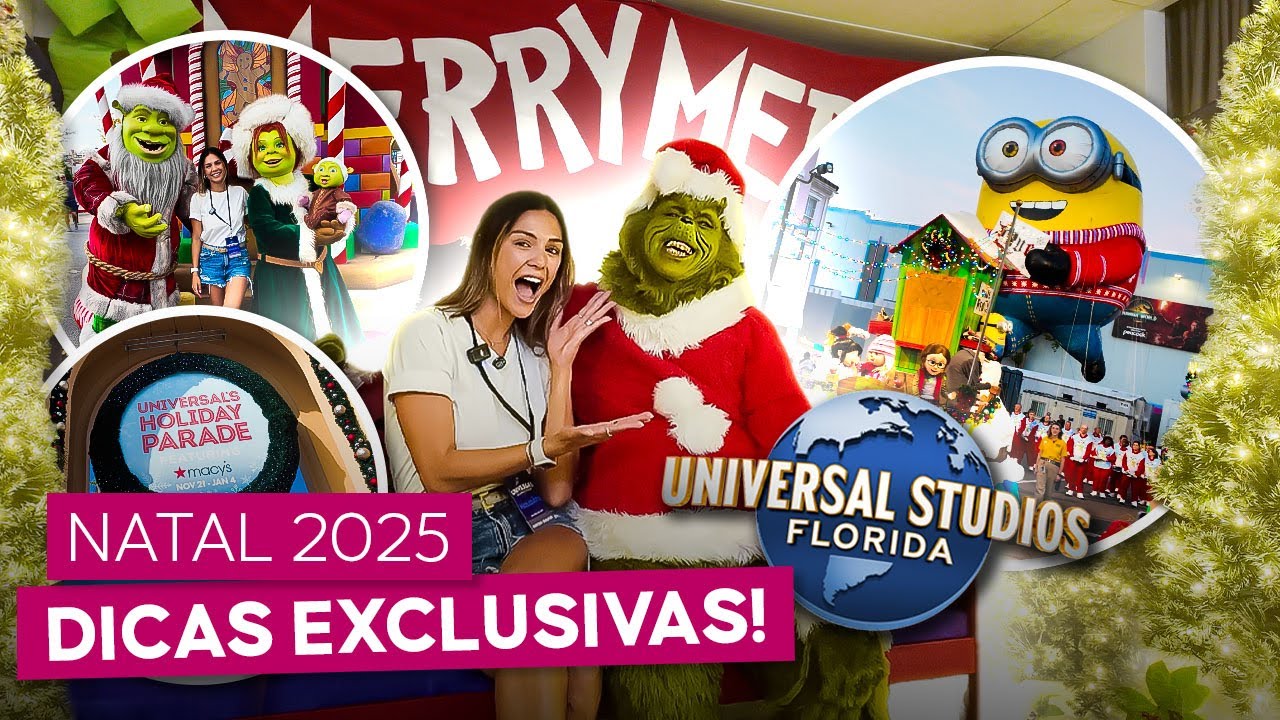 NATAL UNIVERSAL STUDIOS 2025! Guia COMPLETO + Como EVITAR FILAS e viver a MELHOR Experi&ecirc;ncia! 🎄