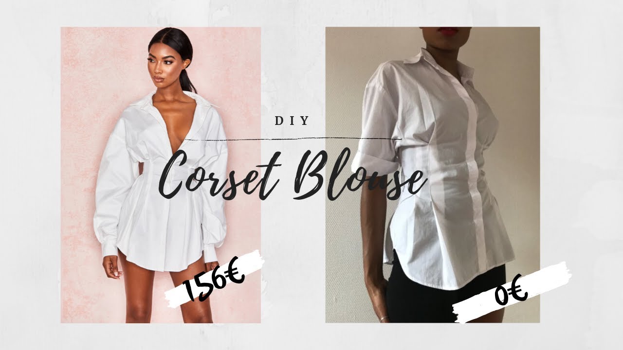 DIY CHEMISE CORSET | DIY CINCHED WAIST BLOUSE