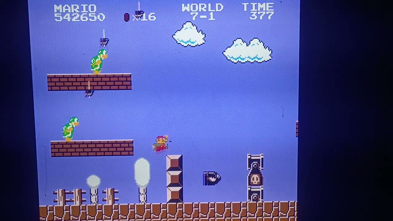 1985 Nintendo NES Super Mario Bros world 7-1 Saturday January 17th 2026