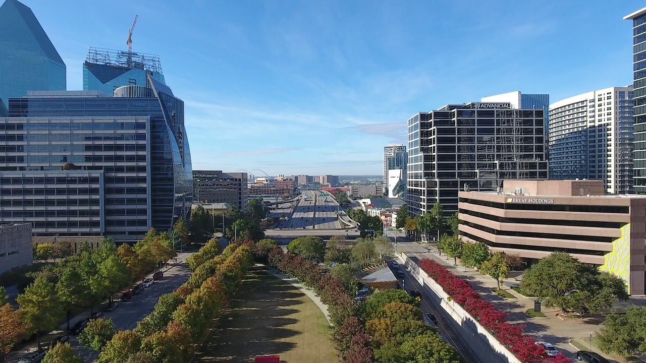 Klyde Warren Park 4k Drone Flyover by weballstar.com