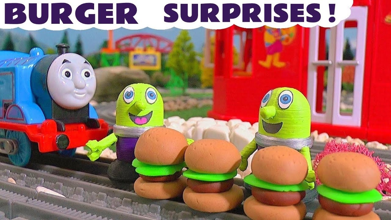 Funlings McDonald's Drive Thru Burgers with Thomas