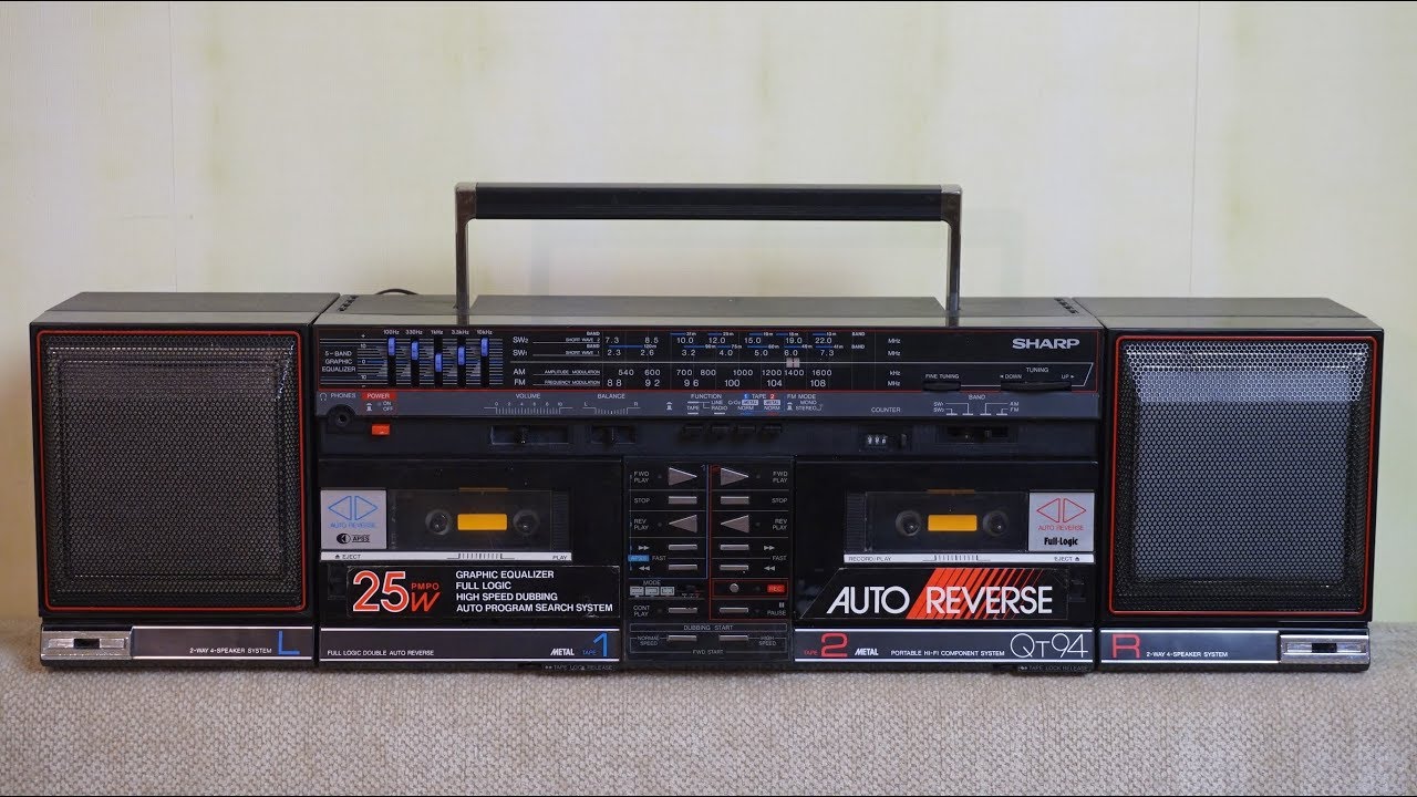 Мелкие трофеи с барахолки и замена поролона в колонках магнитолы Sharp QT-94