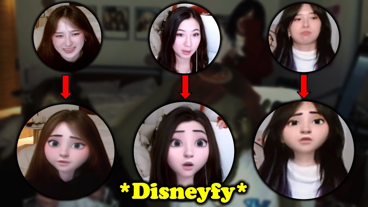 Fuslie, Tina, and Miyoung turn into Disney characters went HILARIOUS