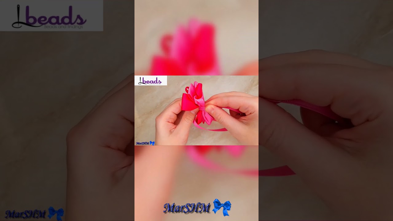 Канзаши бантики 2 5 см #Shorts