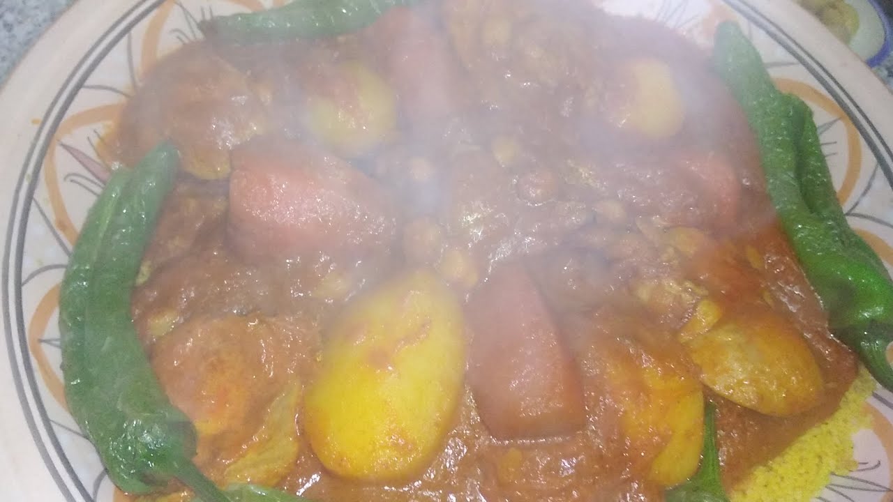 #وصفة #كسكسي #بالدجاج🍲🍲  يعمل سة وستين كيف في نهار بارد وماطر 🌨️ ⛈️☔