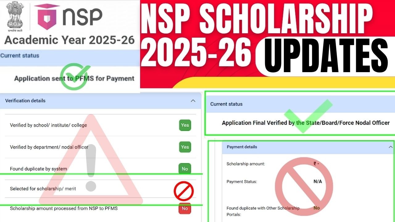 NSP Scholarship 2025-26 Updates | How To Check NSP Status ?  | Payment कब आएगा ?💰@Thecollegeedit