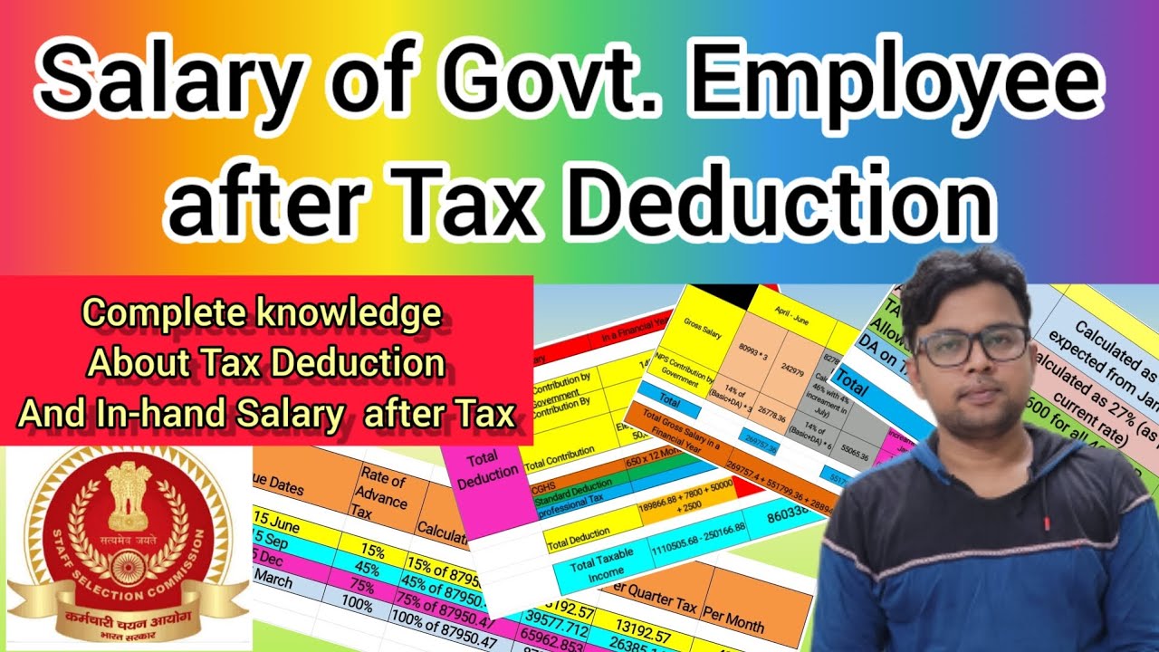 Salary of Govt. Employee After Tax Deduction (TDS) | #ssc #salary #tax #tds #motivation #cgl