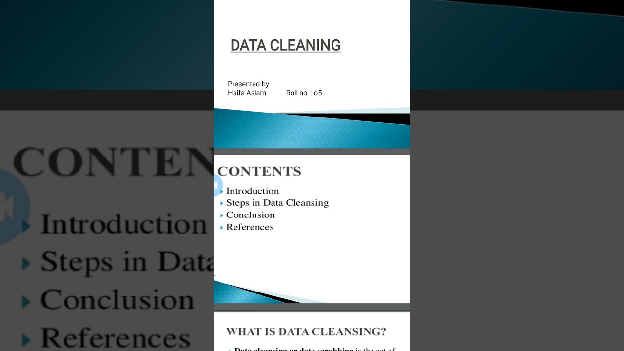 Data cleaning || Data cleansing