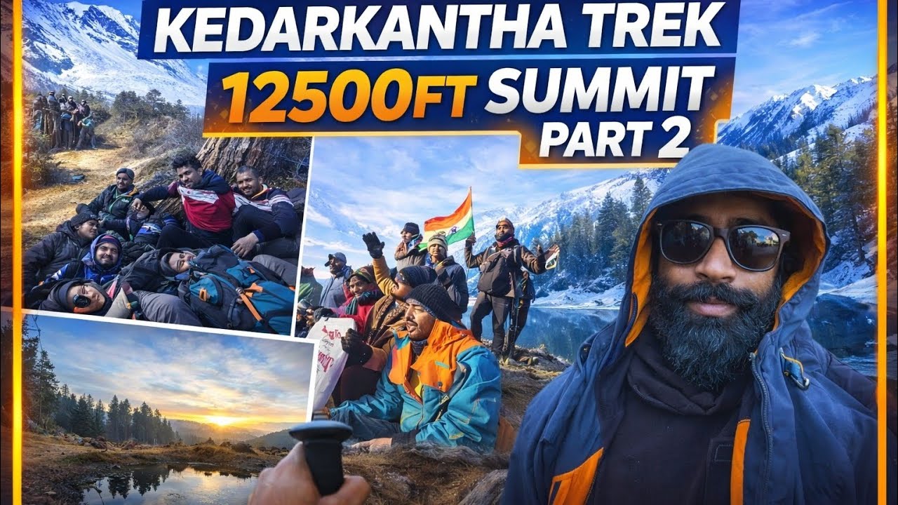 Kedarkantha trek summit 12500 ft | part -2 | raw | trek with friends 