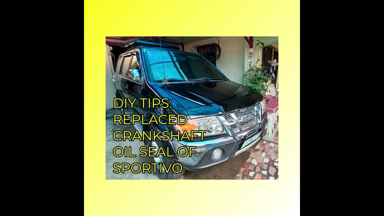 DIY TIPS: Replaced crankshaft Oil Seal of ISUZU SPORTIVO...