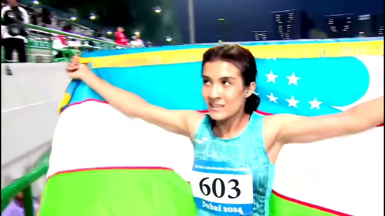 #u20 asian athletics #400m #Jonbibi Hukmova Gold, Wang yalun silver & Mariya  get bronze