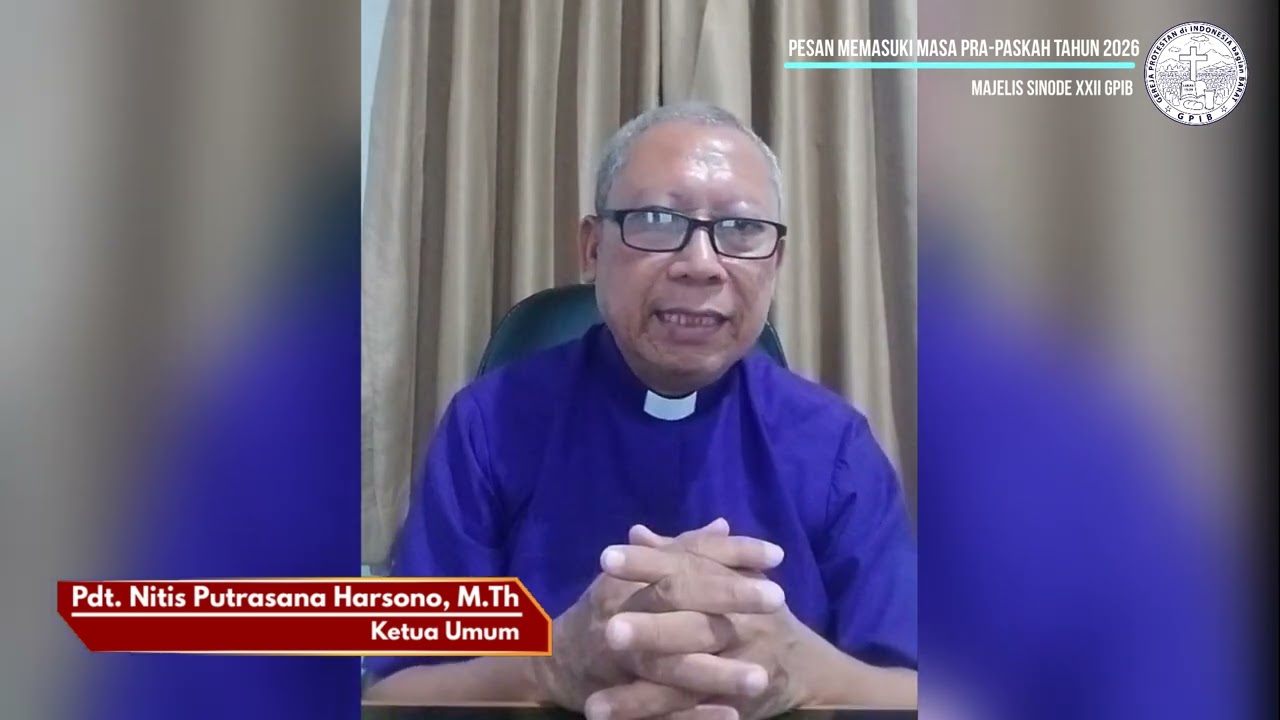 Pesan dalam rangka memasuki masa Pra Paskah Tahun 2026 | Majelis Sinode