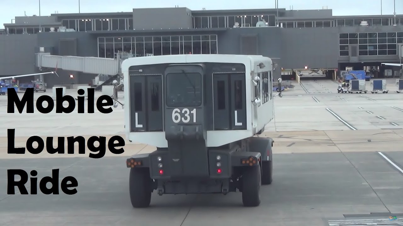 Riding on a Rare Mobile Lounge at Dulles Airport