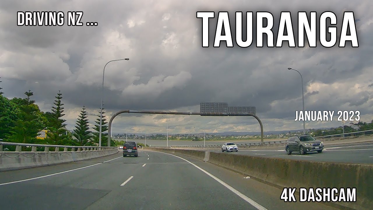 Driving New Zealand: Driving through Tauranga 4K