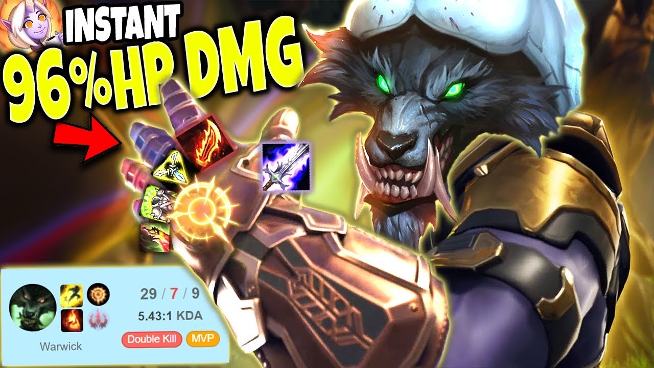 TOP LANE WARWICK IS THE NEW META 🔥 96% INSTANT HP DAMAGE 🔥 TOP LoL Warwick Build Season 10 Gameplay