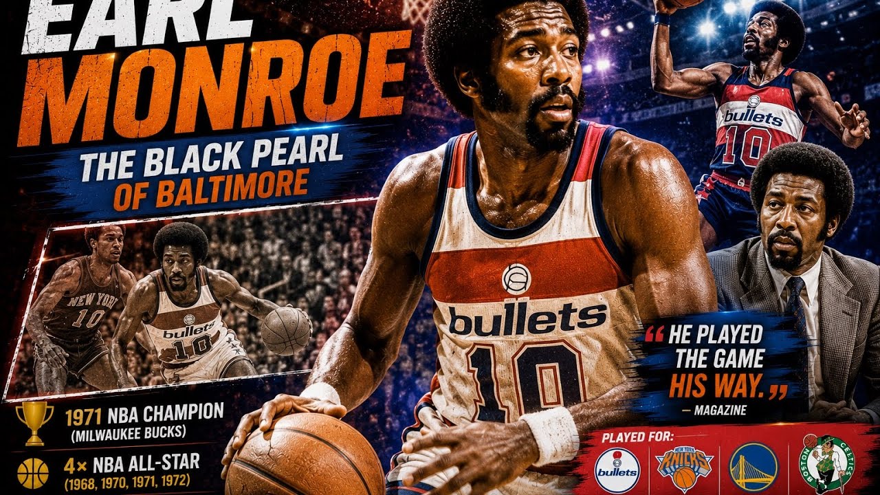 Earl “The Pearl” Monroe didn’t just play basketball🏀 He performed it!