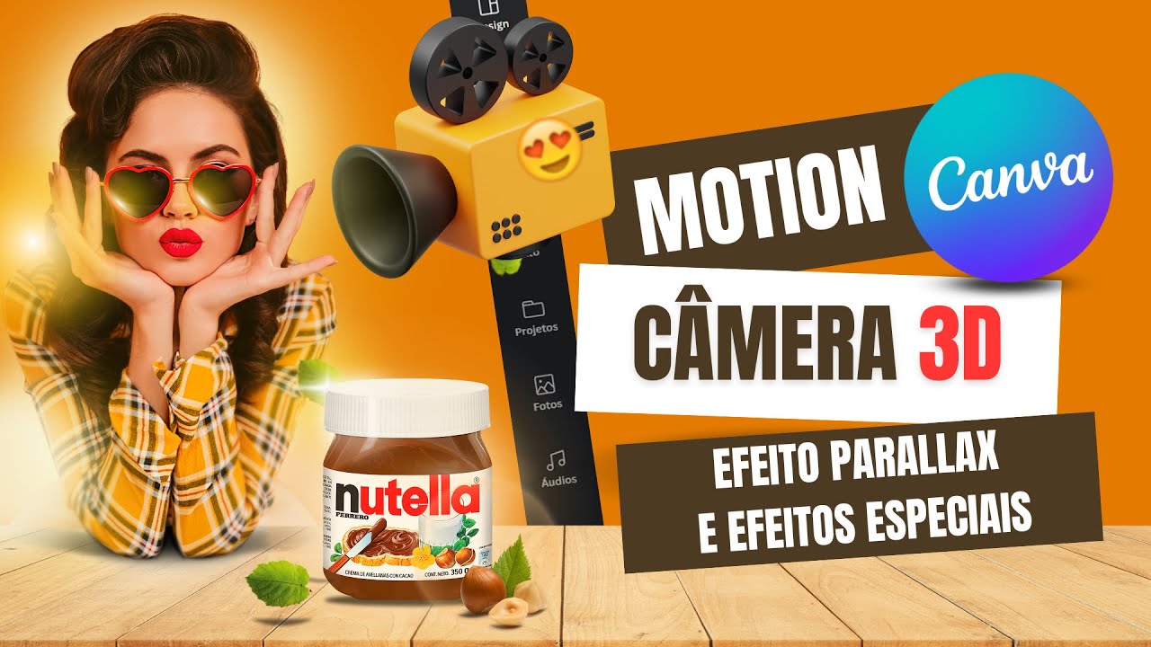 Crie uma Câmera 3D usando o Canva: Aprenda a fazer um incrível Efeito Parallax em poucos minutos.