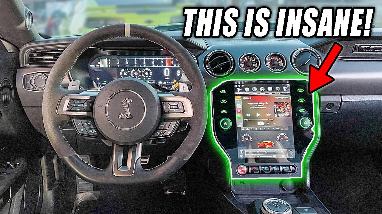 INSTALLING A TESLA SCREEN ON MY MUSTANG GT500!