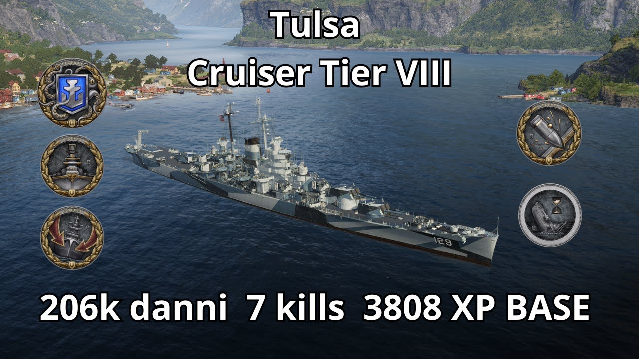 Tulsa 206k danni | WOWS Legends ITA