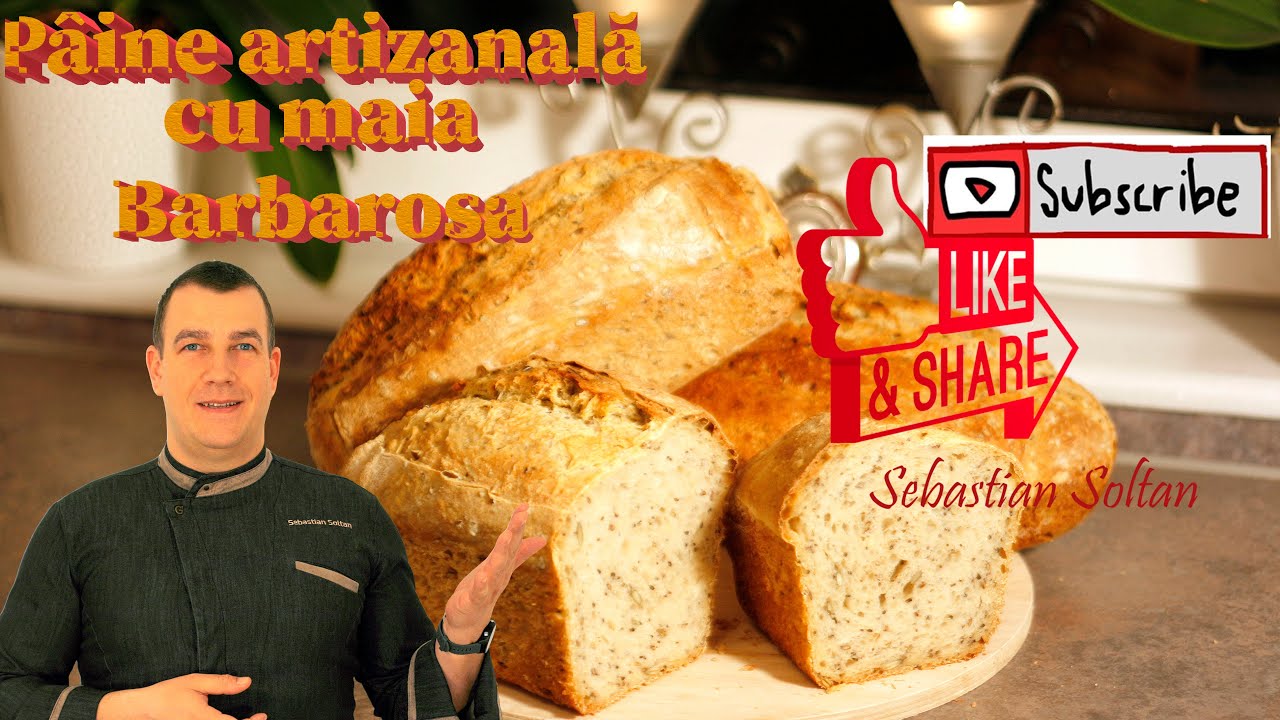 Paine artizanala cu maia  si seminte Barbarosa / Seeded multigrain sourdough bread episodul 1