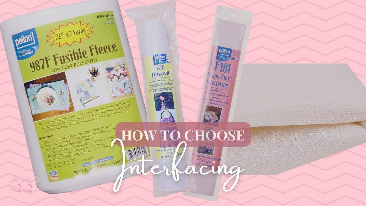 Four Types of interfacing that will help you make more professional looking bags