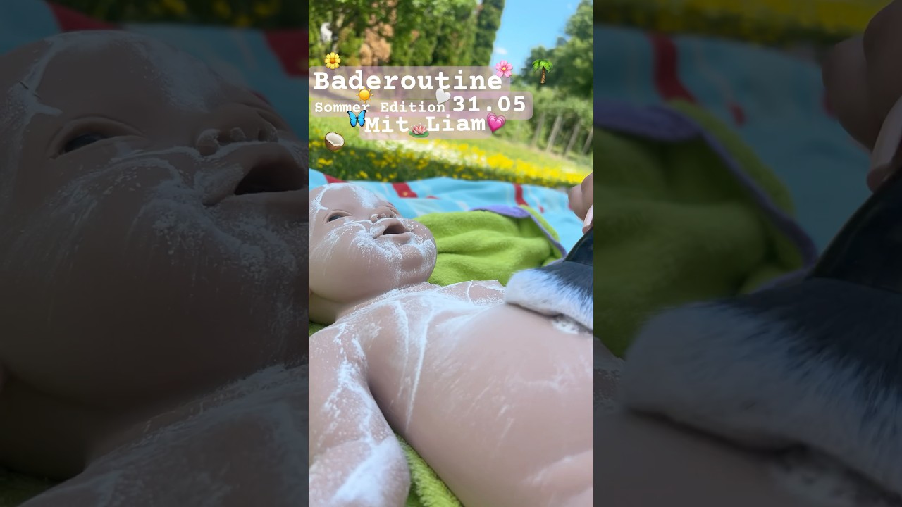 Ivita Bade Routine mit Liam🦕🩵#ivita#reborn #ivitavlog#routine#rebornbaby #ivita#summer#ivitabaden
