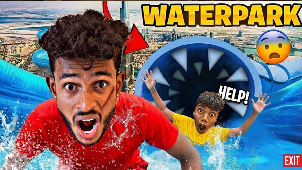 CHOTU SLIDE WORLD  DANGER  WATERPARK | SLIDE MOST SCARY AND BIGEST WATERPARK #factfireking 