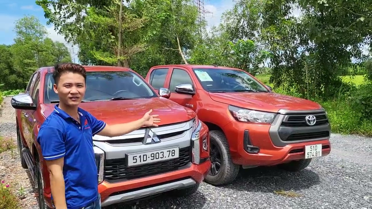 so sánh toyota hilux và mitsubishi triton phiên bản thường của người dùng