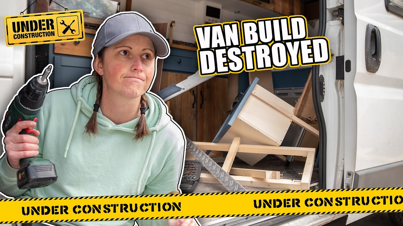 WHAT HAVE WE DONE.. MAKING A MESS OF OUR DIY VAN BUILD! (winter van life upgrades EP02)