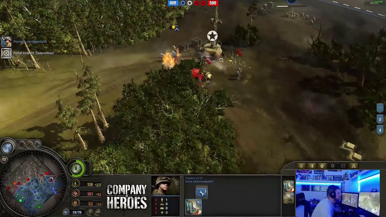Company of Heroes 1 | 3v3 Hegderow Siege Leaderboards 2025 | Live Gameplay by Terror|RunIntoMySkills