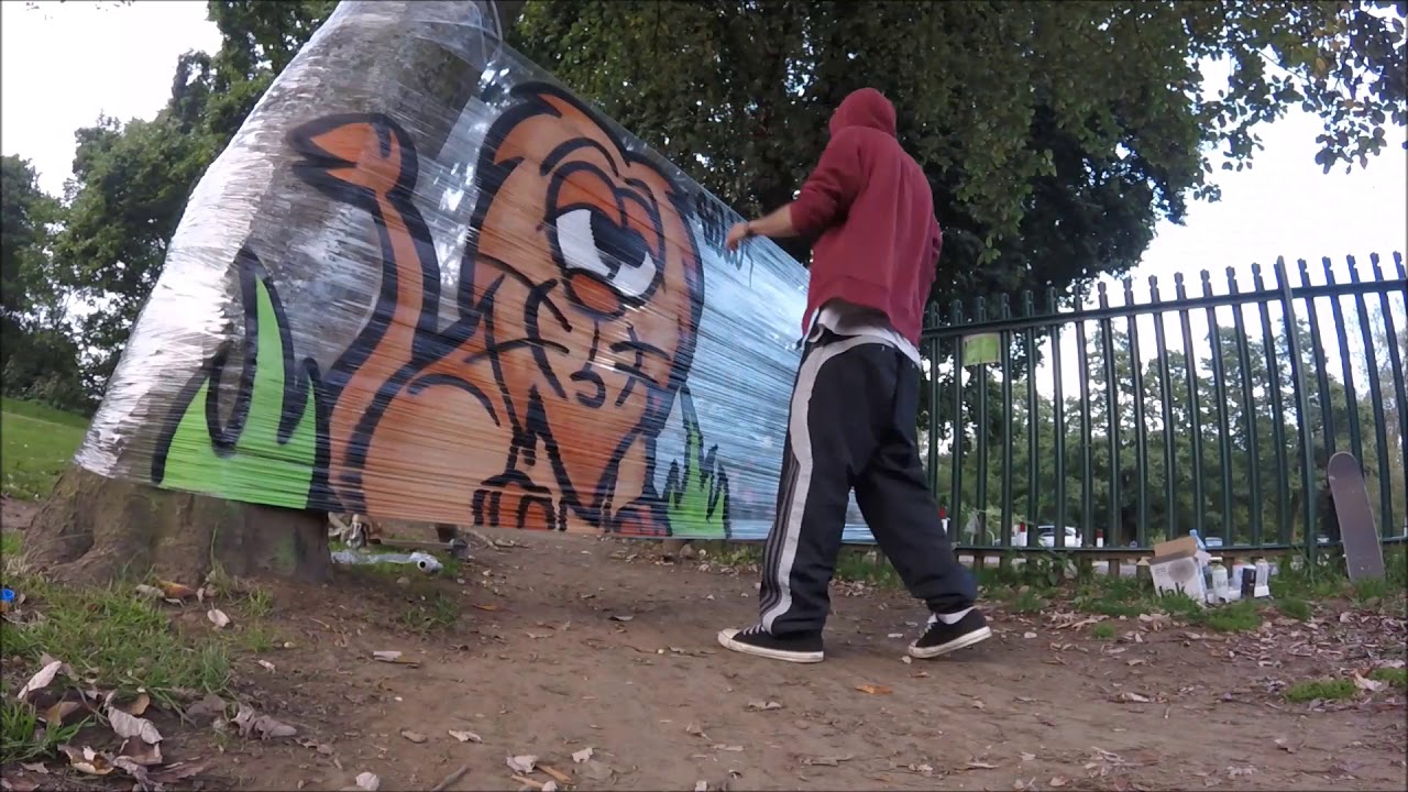 Graffiti Character Plastic Wraps/ CelloGraff #5