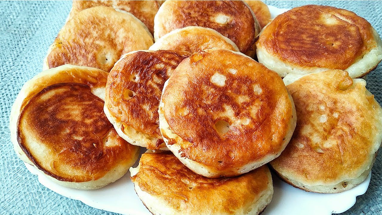 10-deqiqede  hazirlanan Ləzzətli Səhər yeməyi.Yumşaq Aladi resepti.Оладьи на кефире.
