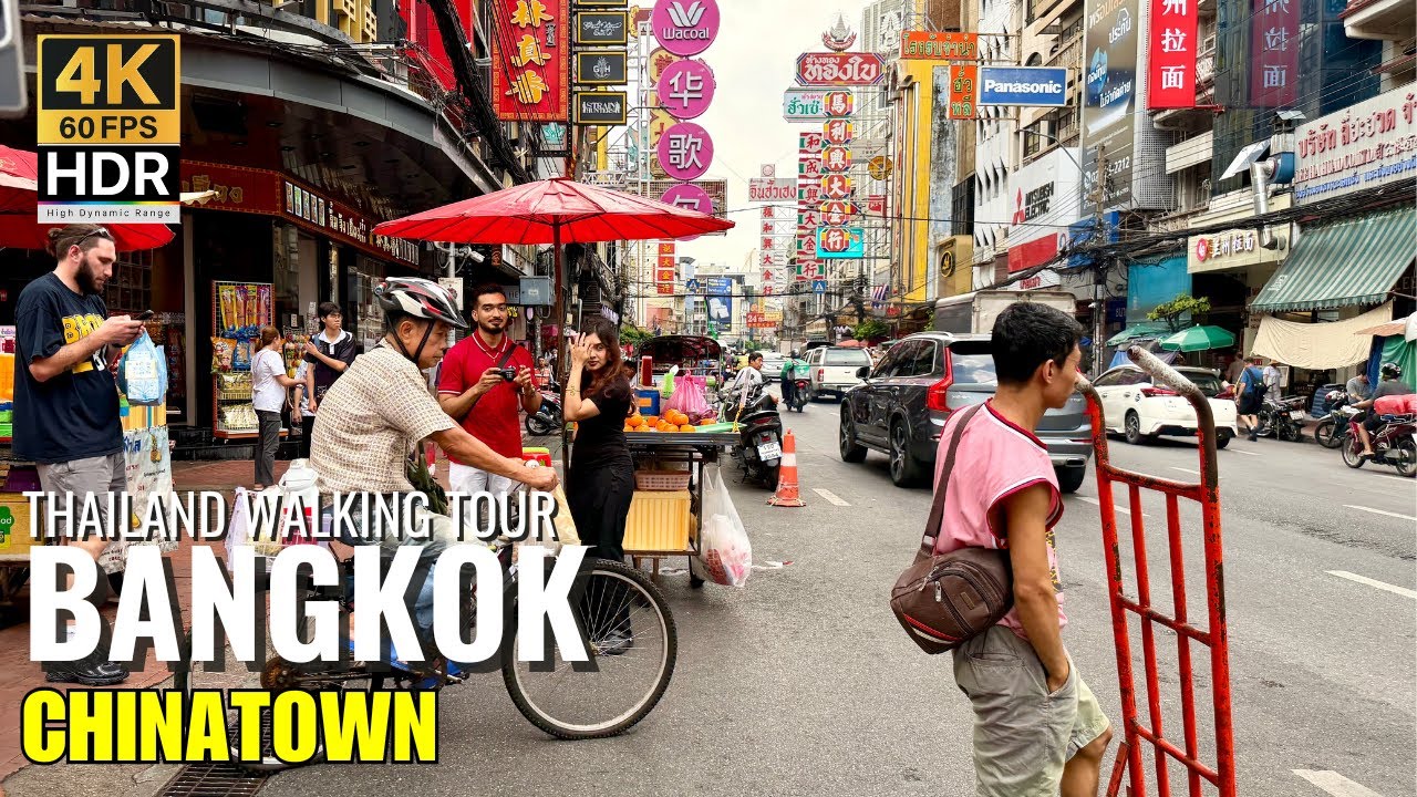 ☀️ 4K Walk: Chinatown Bangkok Daytime VIBE – Yaowarat Road & Old Markets [4K HDR]