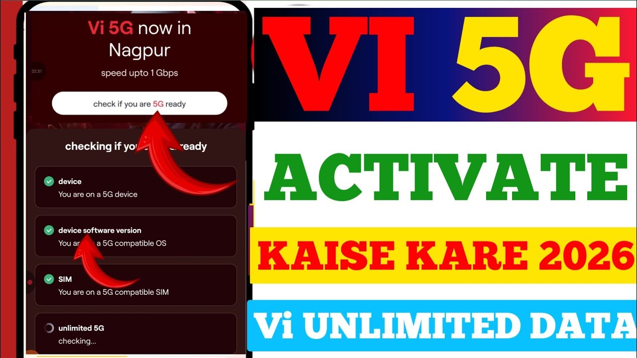 😍Vi 5G Activate Kaise kare 2026 |How to Activate Vi 5G |Vi 5G Chalu kaise kare |Vi 5G unlimited data