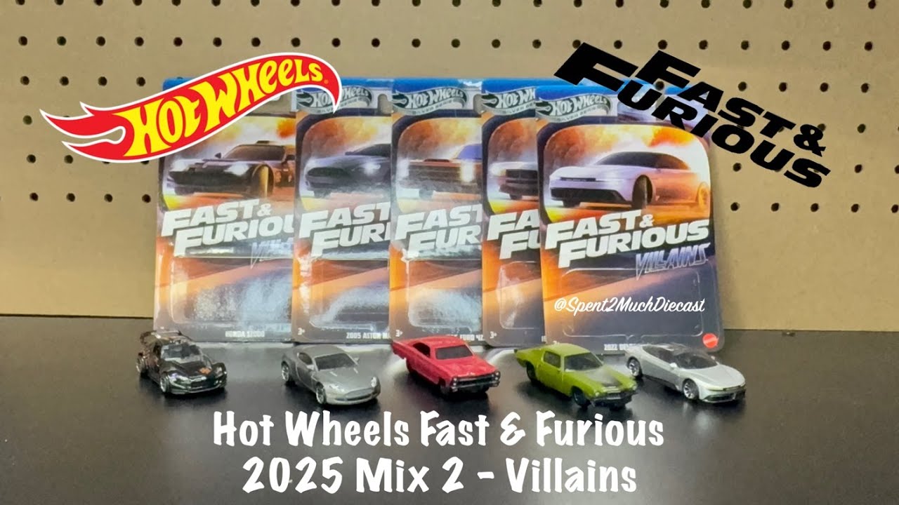 2025 Hot Wheels Fast And Furious Mix 2 -  Villains | Diecast Unboxing NEW Casting Fast X Honda S2000