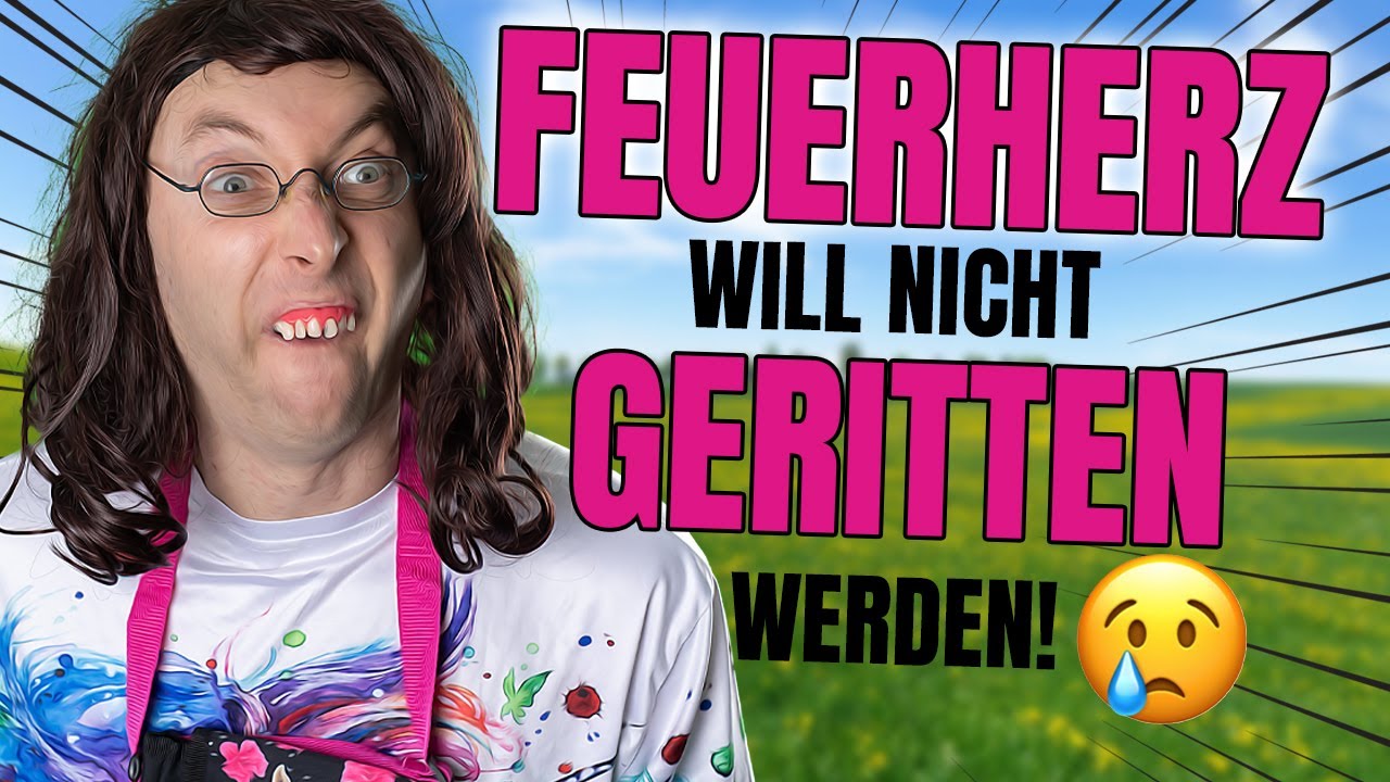 Mareike das Pferdem&auml;dchen ist traurig! Feuerherz will nicht mehr von ihr geritten werden😢